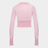 Bea Cropped Cardi T-Shirt - Vivienne Westwood - Wool - Pink