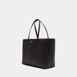 Ll Medium Reversible Tote Bag - Burberry - Leather - Brown