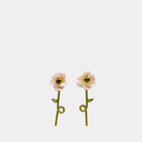 Blooming Poppy Drip Earrings - Simone Rocha - Metal - Multicolor