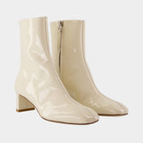 Millie Ankle Boots - Aeyde - Leather - White