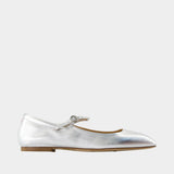 Uma Ballerinas - Aeyde - Leather - Silver
