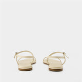 Nettie Sandals - Aeyde - Leather - White