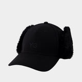 Cap - Y-3 - Synthetic - Black