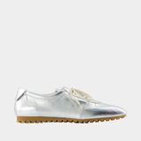 Uma Sneakers - Aeyde - Leather - Silver