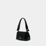 Hazel Medium Handbag - Vivienne Westwood - Leather - Black