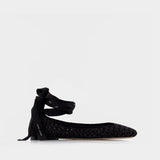 The Logo Ribbon Ballerinas - Marc Jacobs - Synthetic - Black