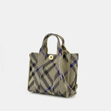 Mini Knit Shopper Bag - Burberry - Nylon - Neutral