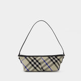 Simple Baguette Shoulder Bag - Burberry - Cotton - Neutral