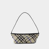 Simple Baguette Shoulder Bag - Burberry - Cotton - Neutral