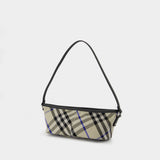 Simple Baguette Shoulder Bag - Burberry - Cotton - Neutral