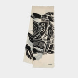 Ekd Large Scarf - Burberry - Wool - Black