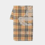 Ekd Check Scarf - Burberry - Wool - Beige