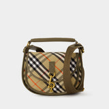 Small B-Clip Messenger Crossbody - Burberry - Synthetic - Beige