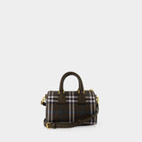 Mini Bowling Purse - Burberry - Cotton - Grey