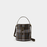Mini Drawstring Crossbody - Burberry - Synthetic - Grey