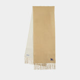 Knight Solid Scarf - Burberry - Wool - Beige