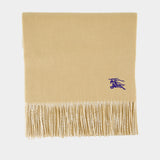 Knight Solid Scarf - Burberry - Wool - Beige