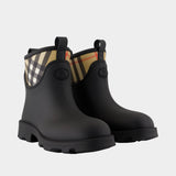 Marsh Stamp Low Ankle Boots - Burberry - Synthetic - Black