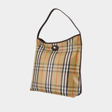 Ll Highlands Shoulder Bag - Burberry - Cotton - Beige