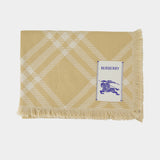 Tri Bar Scarf - Burberry - Wool - Beige