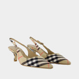 Lf Dame 55 Pumps - Burberry - Linen - Multicolor