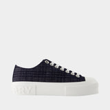 Jack L Low Sneakers - Burberry - Cotton - Blue