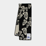 Mu B Shield Scarf - Burberry - Wool - Black