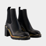 Gravel 70 Ankle Boots - Burberry - Leather - Black