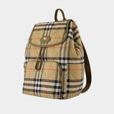 Horseshoe S21 Backpack - Burberry - Nylon - Beige