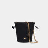 Mini Chain Crossbody - Burberry - Nylon - Black