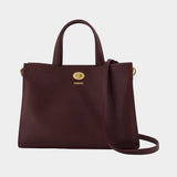 Ll Small Cotswolds Shopper Bag - Burberry - Leather - Burgundy