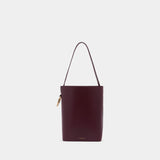 Dia Bucket Shopper Bag - Victoria Beckham - Leather - Burgundy