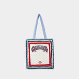 Large Crochet Shopper Bag - Casablanca - Cotton - White