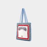 Large Crochet Shopper Bag - Casablanca - Cotton - White