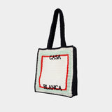 Crochet Shopper Bag - Casablanca - Cotton - White