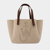 Belt Shopper Bag - J.W. Anderson - Wool - Beige