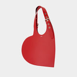 Belt Heart Shoulder Bag - Coperni - Leather - Red