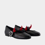 Ballerinas - Coperni x Disney - Leather - Black