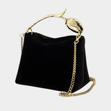 Mini Bloom Handbag - ERDEM - Leather - Black