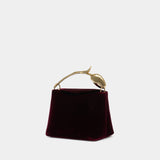 Mini Bloom Bag - ERDEM - Leather - Burgundy