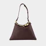 Bloom Large Shoulder Bag - ERDEM - Leather - Brown