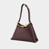 Bloom Large Shoulder Bag - ERDEM - Leather - Brown