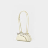 Curved Mini Shoulder Bag - SELF PORTRAIT - Leather - Neutral