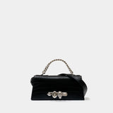 Jewel Mini Shoulder Bag - Alexander McQueen - Leather - Black