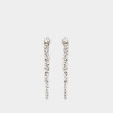 Drip Earrings - Simone Rocha - Crystal - Grey