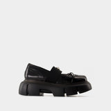 Platform Ballet Brogues Ballerinas - Simone Rocha - Leather - Black