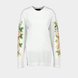 Rose Banquet T Shirt - Simone Rocha - Cotton - White