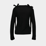 Bow Tail T Shirt - Simone Rocha - Synthetic - Black