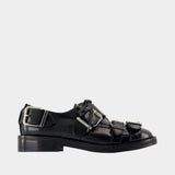 Buckle Brogue Mocassin - Simone Rocha - Leather - Black