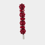 Flower Hair Clip - Simone Rocha - Crystal - Red
